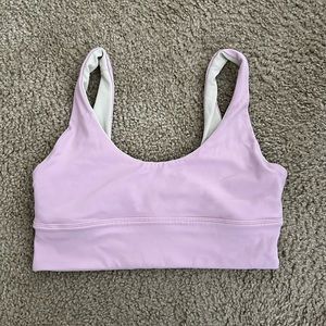 lululemon align bra; pink and nude